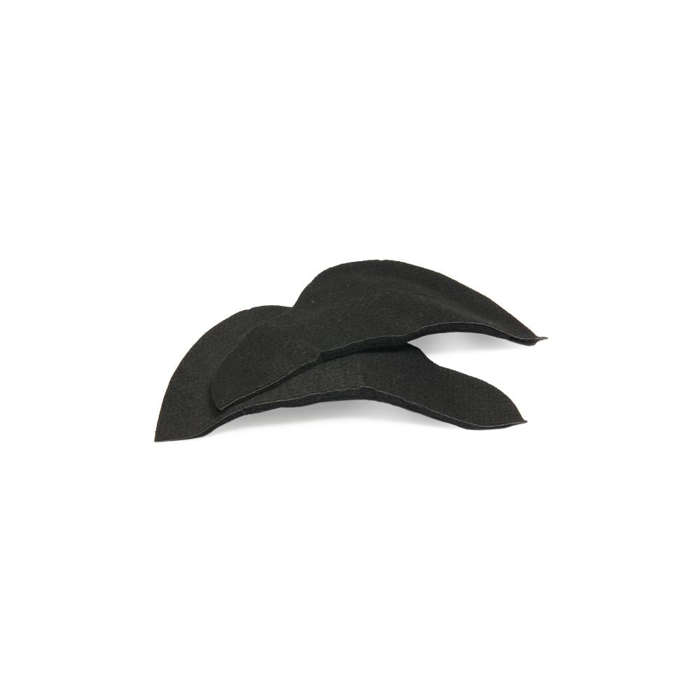 300 Black Long Shoulder Pads - 12mm