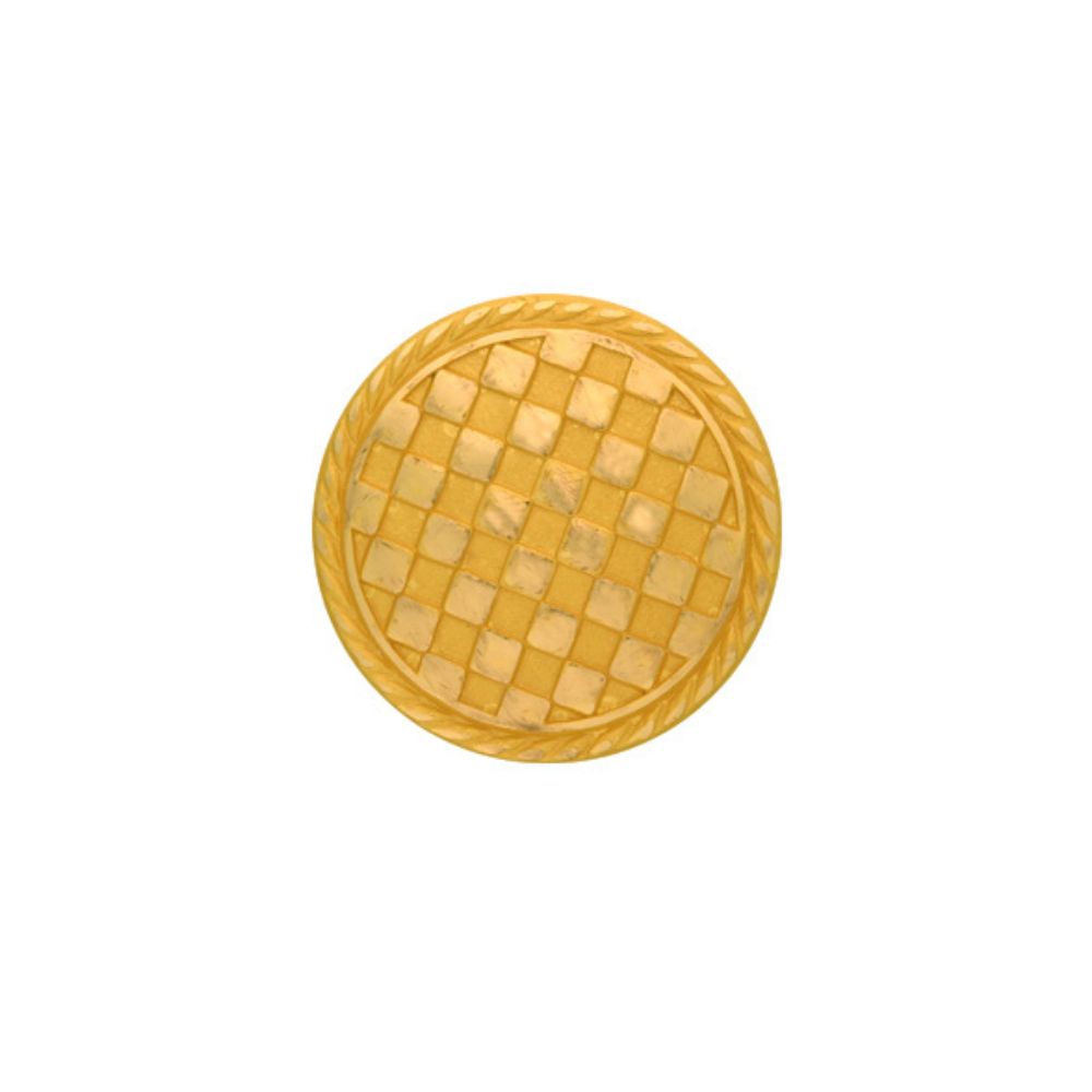 473 Blazer Button - Chequerboard - Gilt - Small