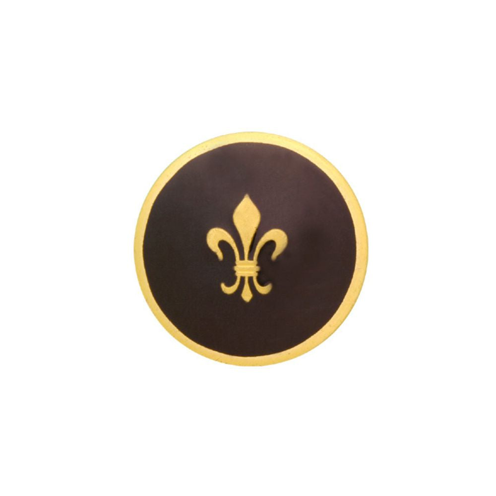 488 Blazer Button Fleur de Lys - Black - Small