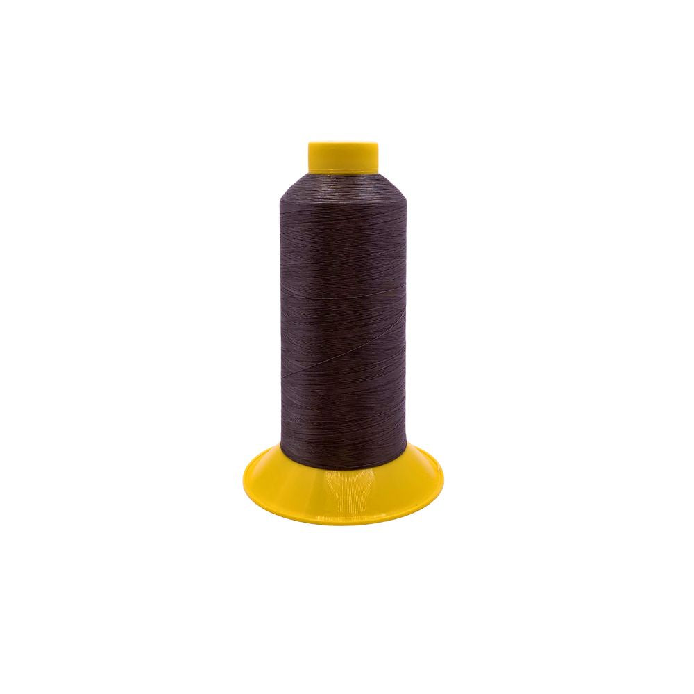 Gral 200 polyester thread – 10,000m spool – dark grey heavy-duty thread for leather and upholstery