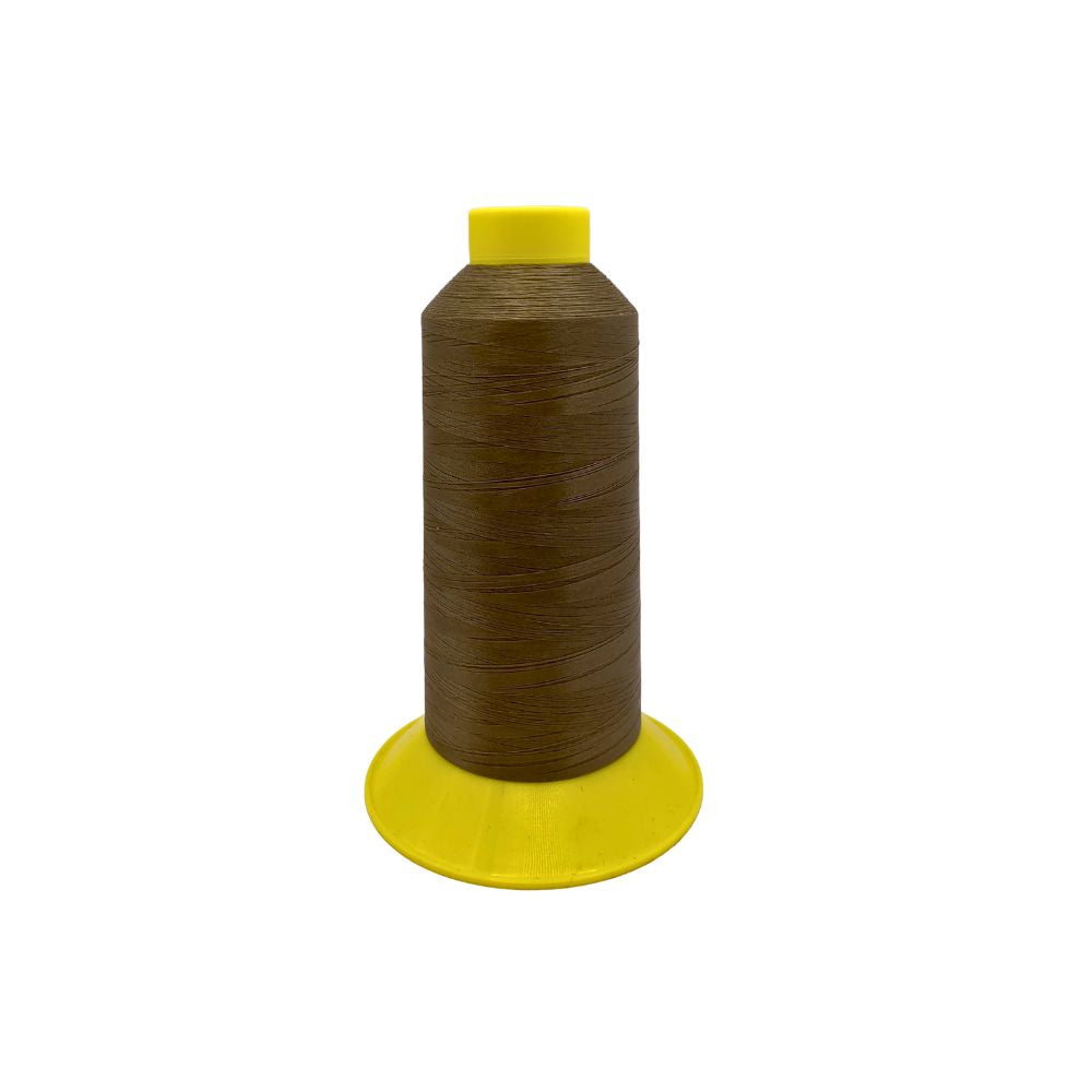 Gral 200 polyester thread – 10,000m spool – light brown thread for durable stitching on leather goods