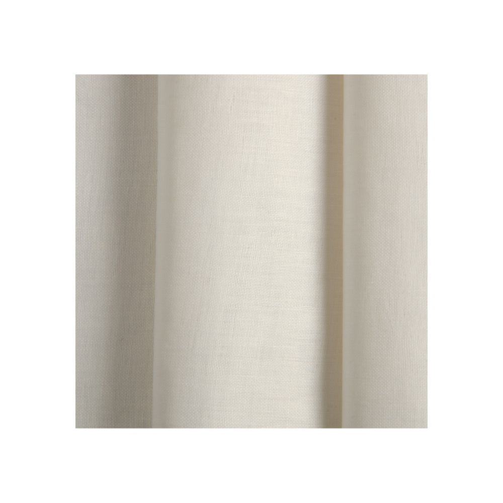 White Pure Linen Holland fabric with a beetled finish, featuring a clean, smooth texture suitable for classic tailoring projects.