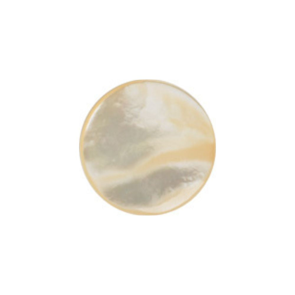 Mother of Pearl Catseye Button Beige 22L – premium 14mm button for tailoring and garment finishing