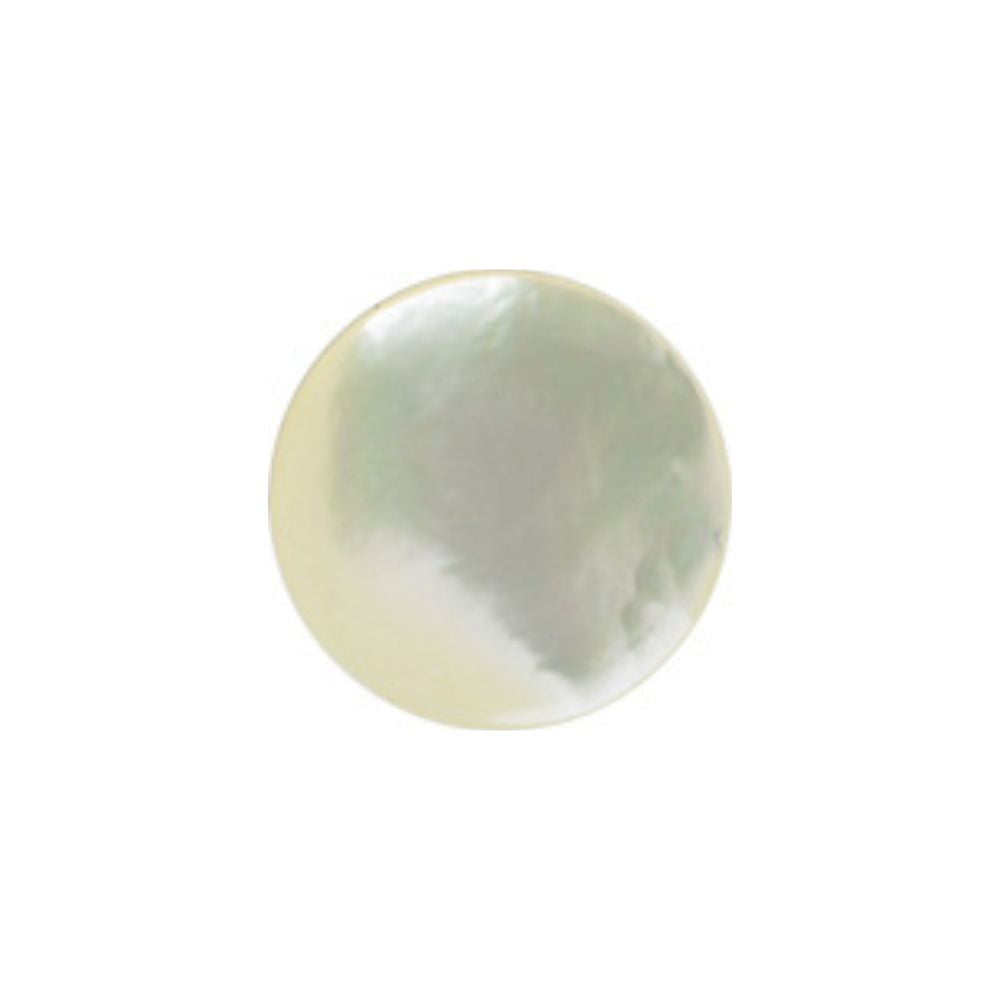 Mother of Pearl Catseye Button Lemon 22L – premium 14mm button for tailoring and garment finishing
