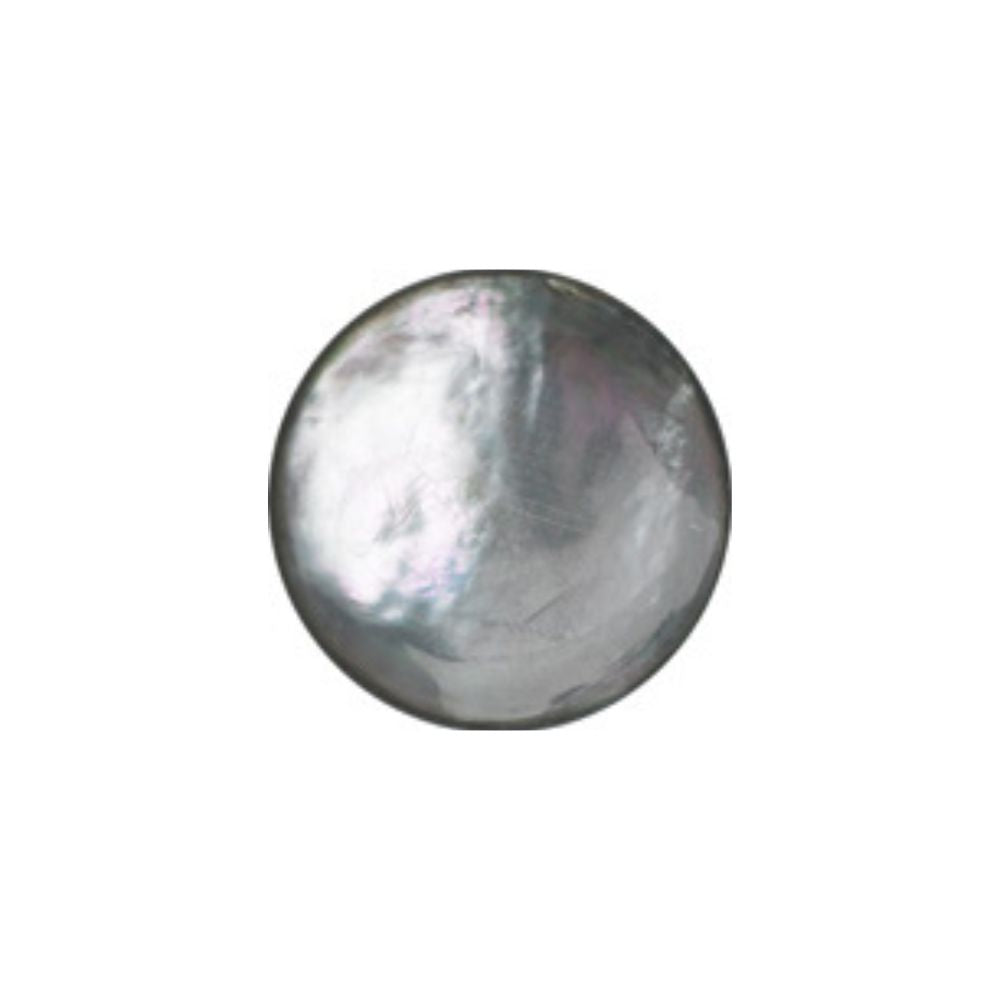 Mother of Pearl Catseye Button Smoke 22L – premium 14mm button for tailoring and garment finishing