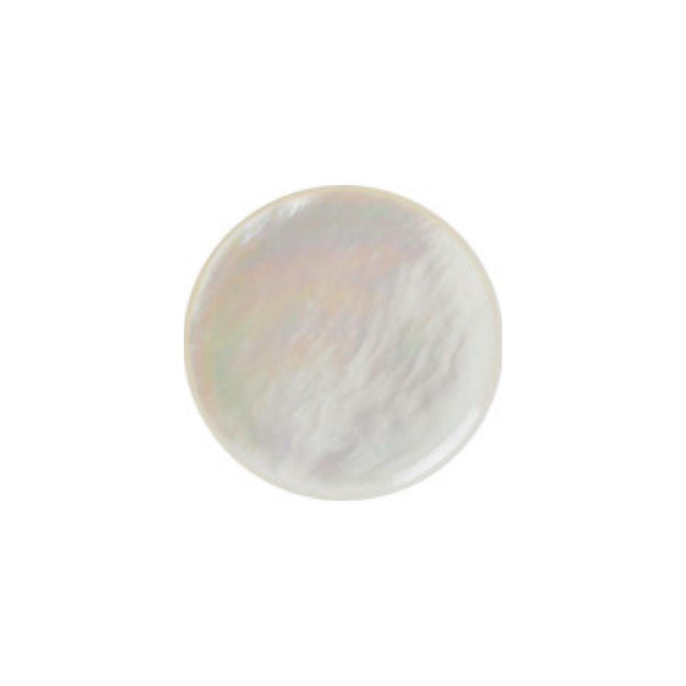 Mother of Pearl Catseye Button White 22L – premium 14mm button for tailoring and garment finishing