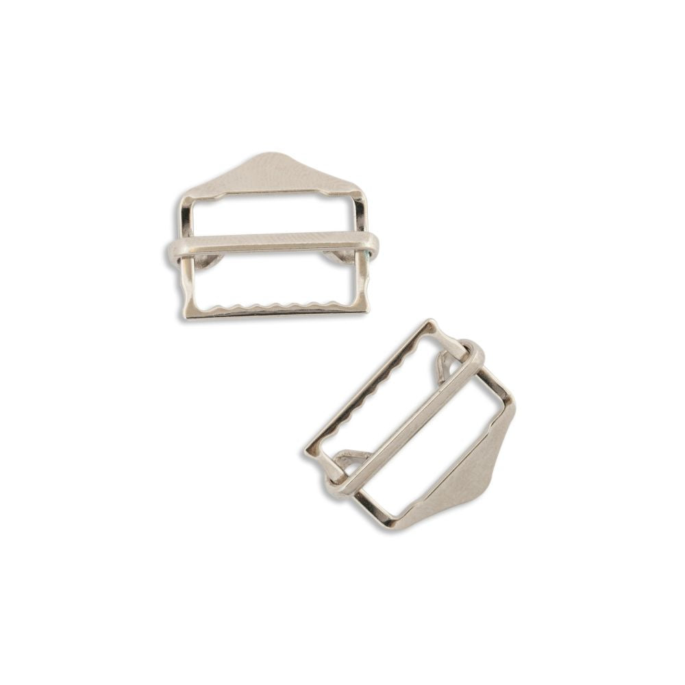 Magi 1 Bar Buckle – Nickel plated, 1.27cm / 0.5" side strap adjuster for trousers