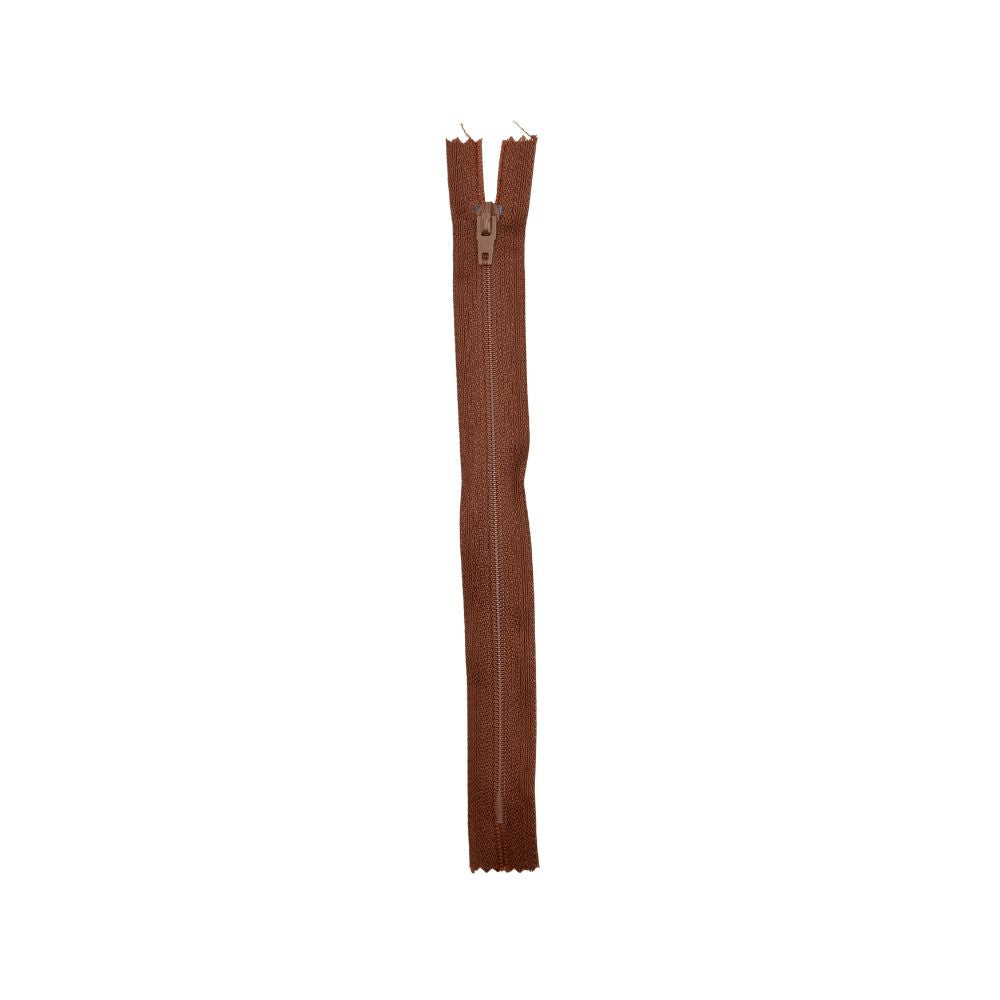 Nylon Skirt Zip Mid Brown
