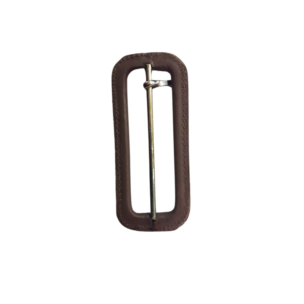 OP60 Leather Coat Buckle – 60mm wide, leather-covered buckle for outerwear