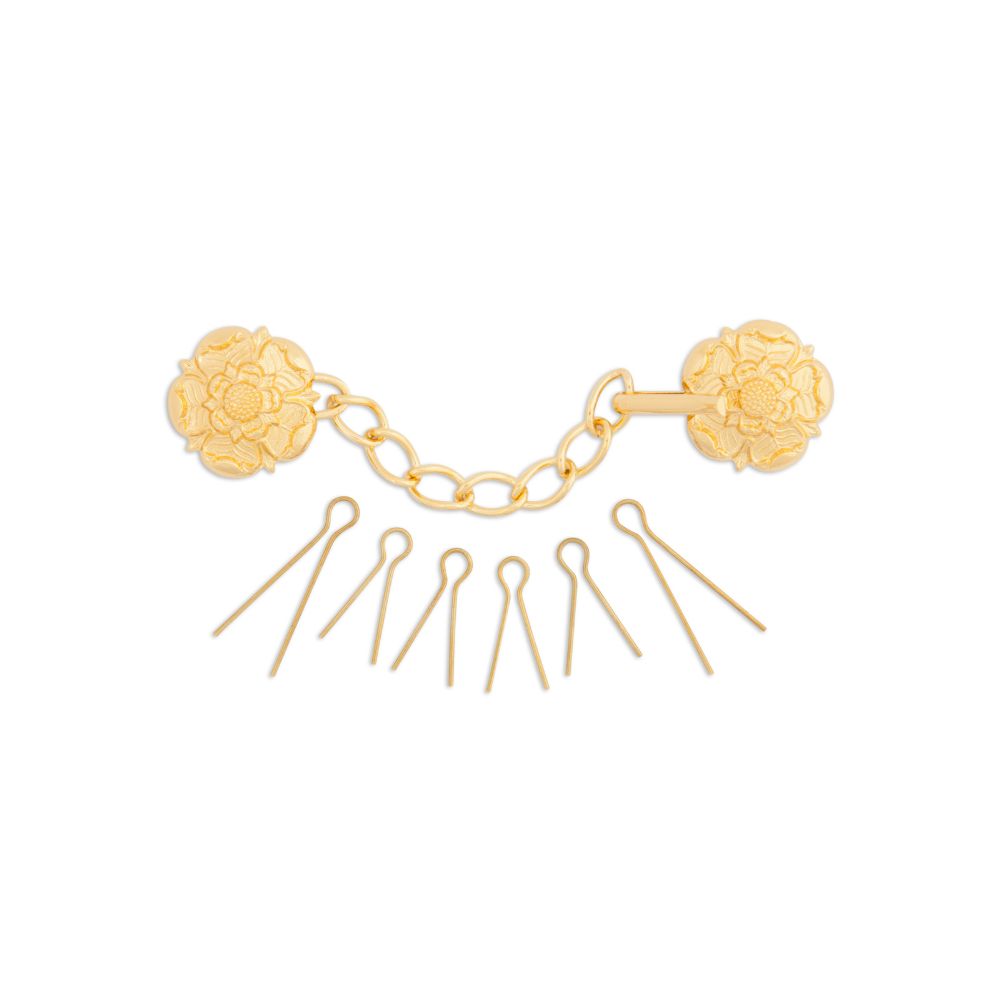 Rose Cloak Clasp Gilt - 890