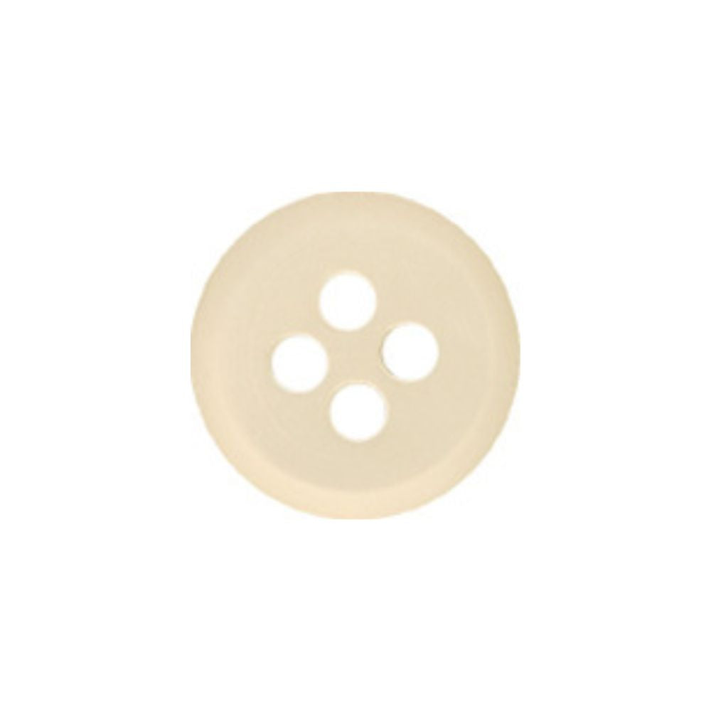 White 30L Mother of Pearl button with flat bevel edge, 19mm
