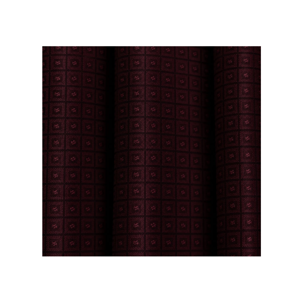 290 Cupro Jacquard Lining col 909 - Wine Micro Square