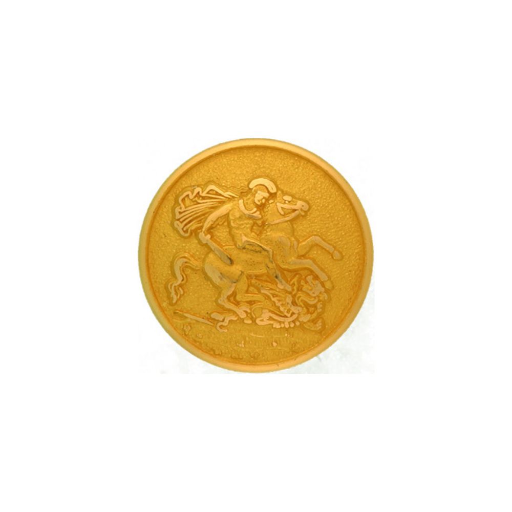 400 Blazer Button Large – St George & Dragon – Gilt Finish