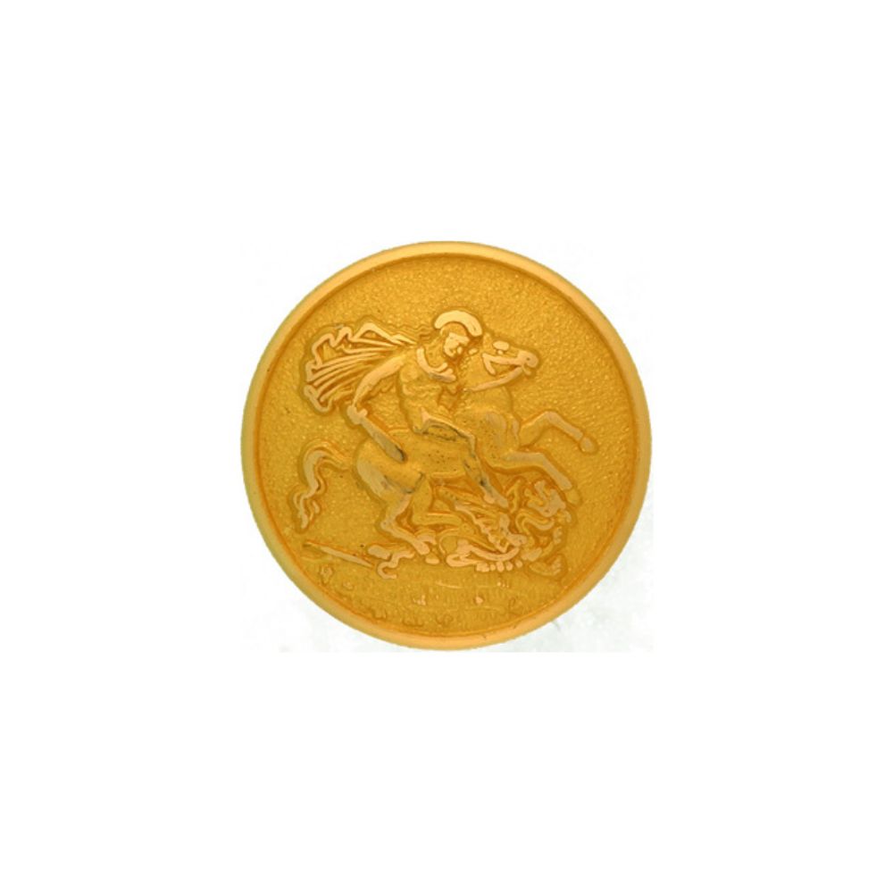 400 Blazer Button - St George & Dragon - Gilt - Small