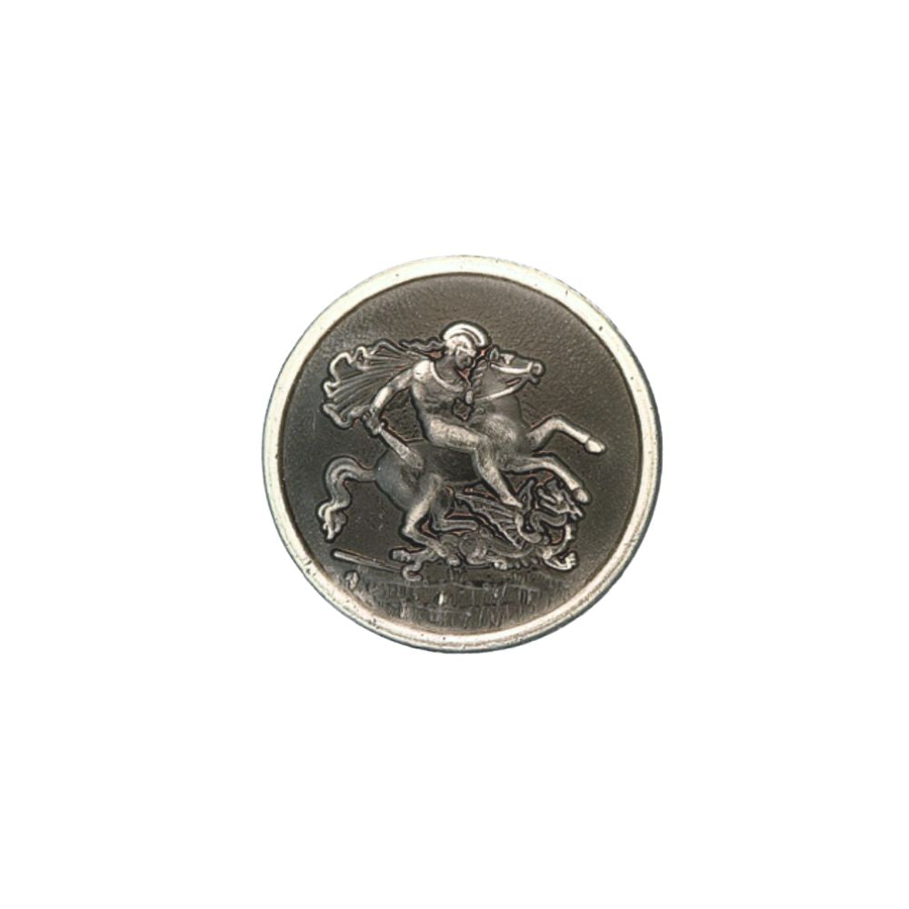 401 Blazer Button - St George & Dragon - Antique