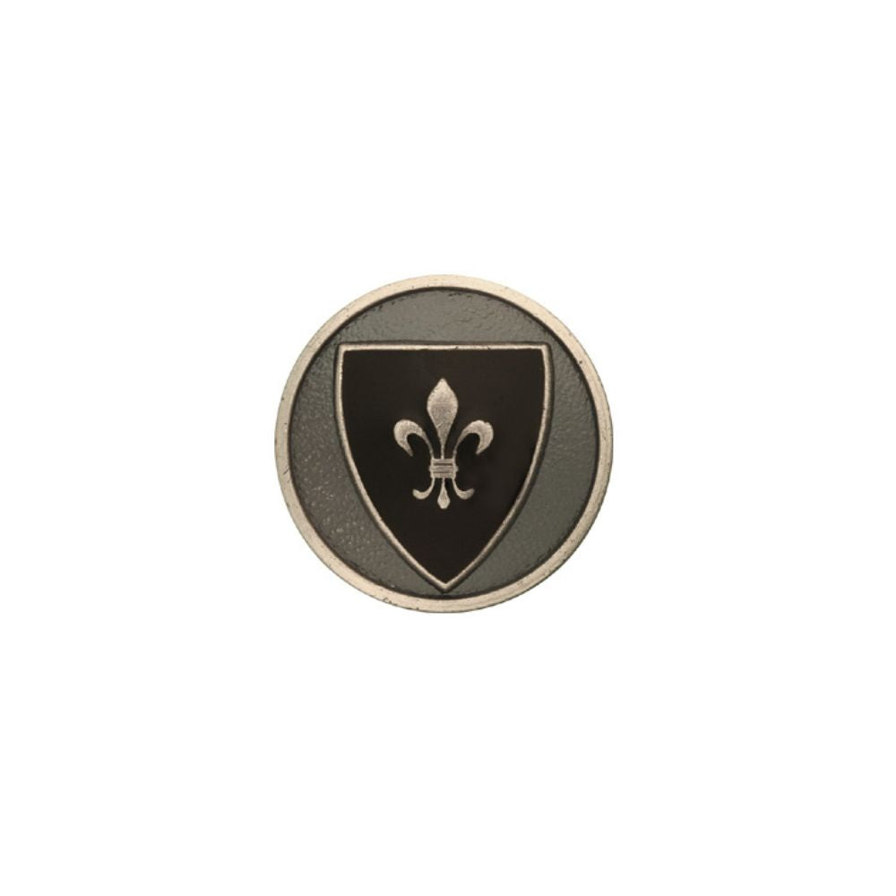 489 Blazer Button Heraldic Shield - Black - Small