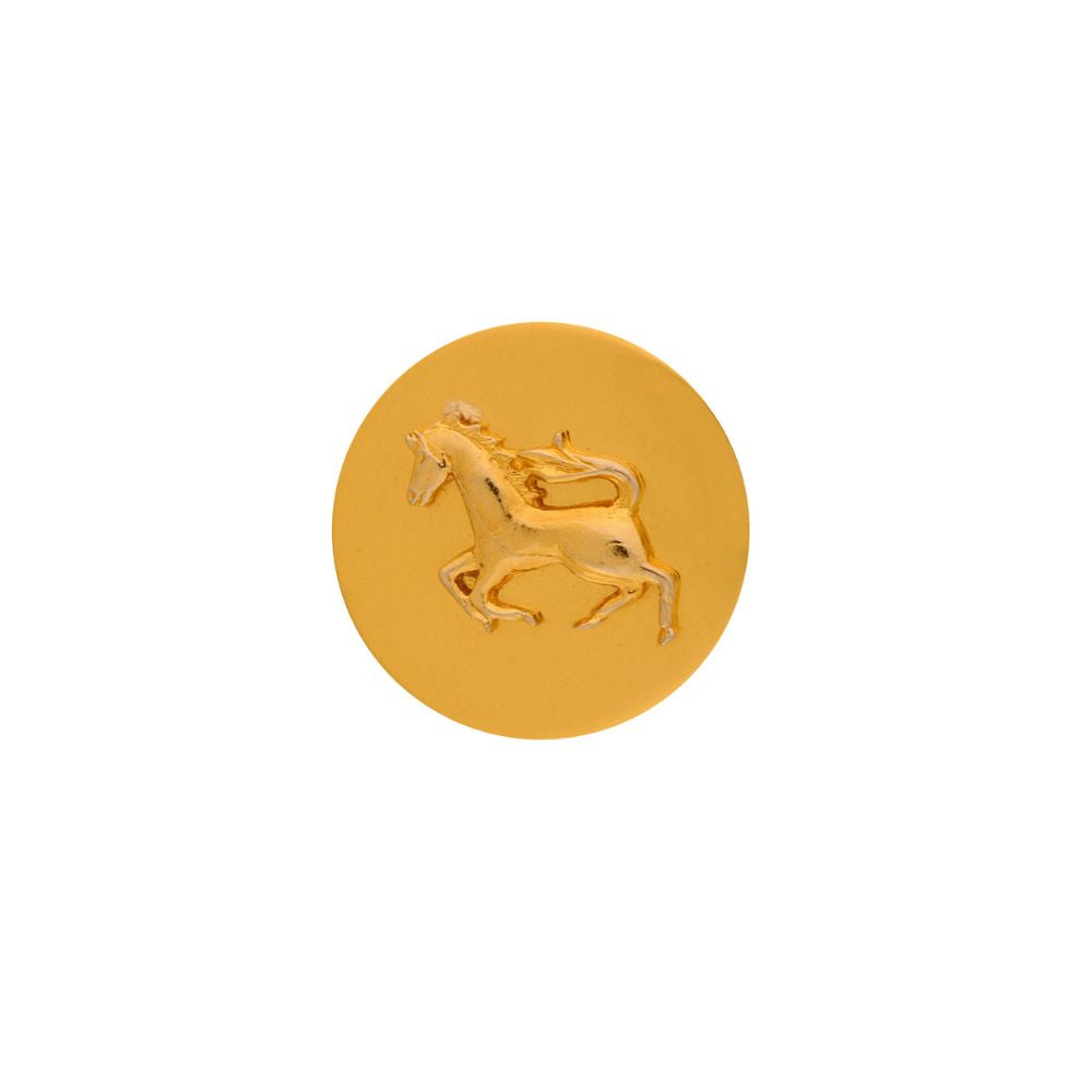 509 Blazer Button Horse - Gilt - Small