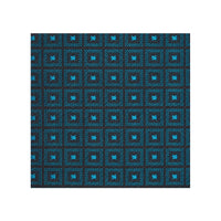 290 Cupro Jacquard Lining col 901 - Aqua Micro Square