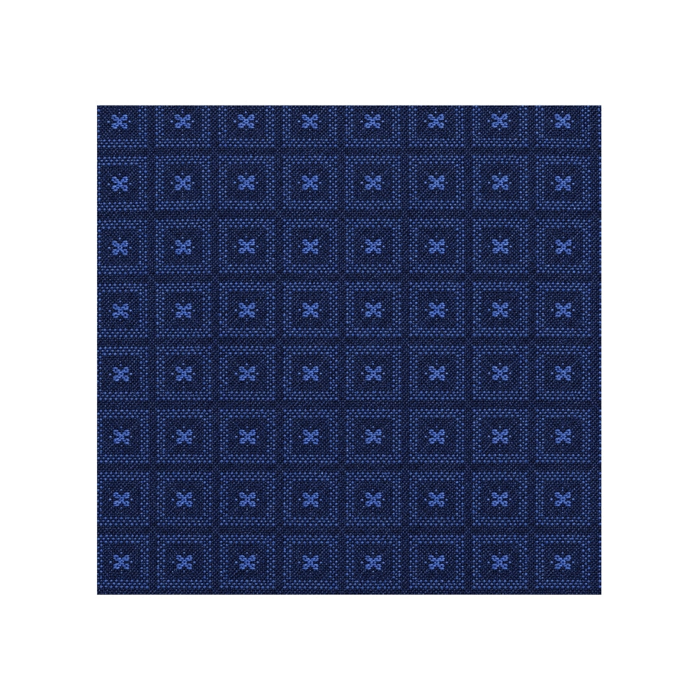 290 Cupro Jacquard Lining col 904 - Blue Micro Square