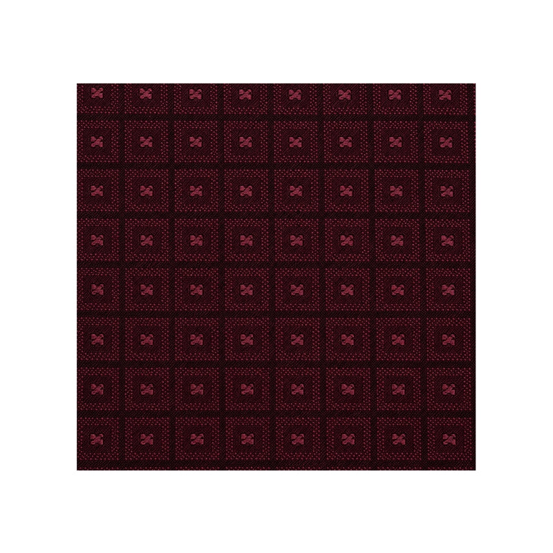 290 Cupro Jacquard Lining col 909 - Wine Micro Square