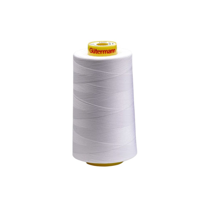 Gutermann A302 5000m polyester thread reel in assorted colours: Charcoal (542), Navy (665), Black, and Grey (636).