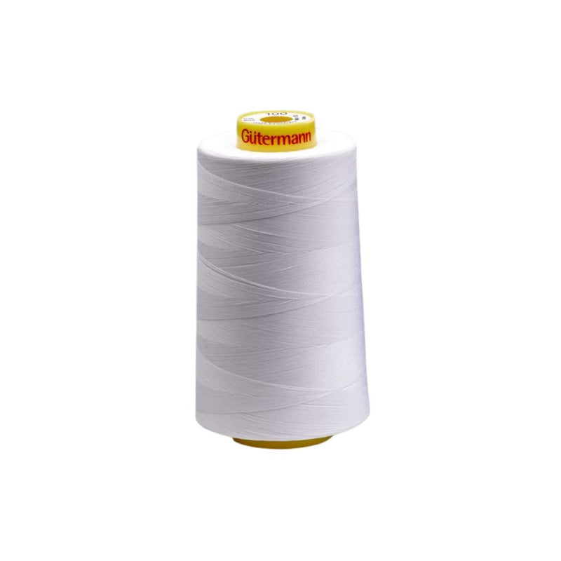 Gutermann A302 5000m polyester thread reel in assorted colours: Charcoal (542), Navy (665), Black, and Grey (636).