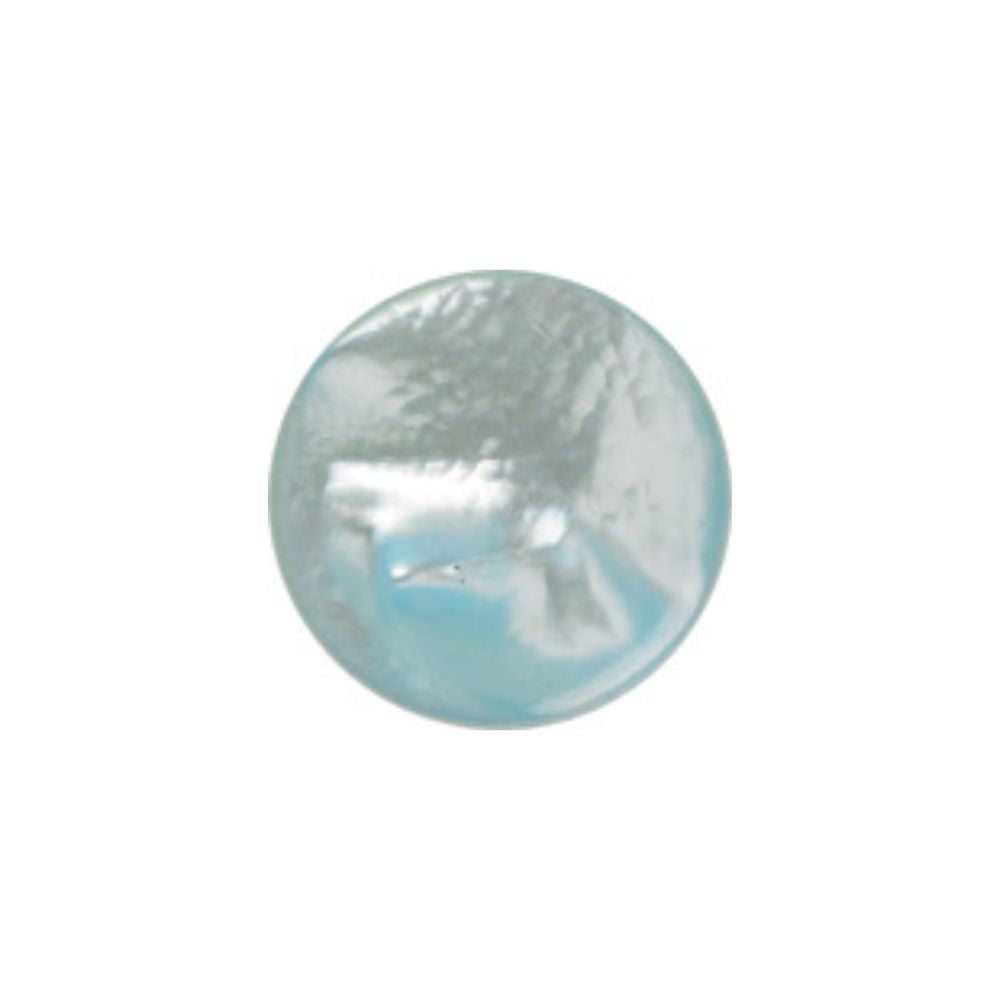 Mother Of Pearl Catseye Button Aqua (22L)