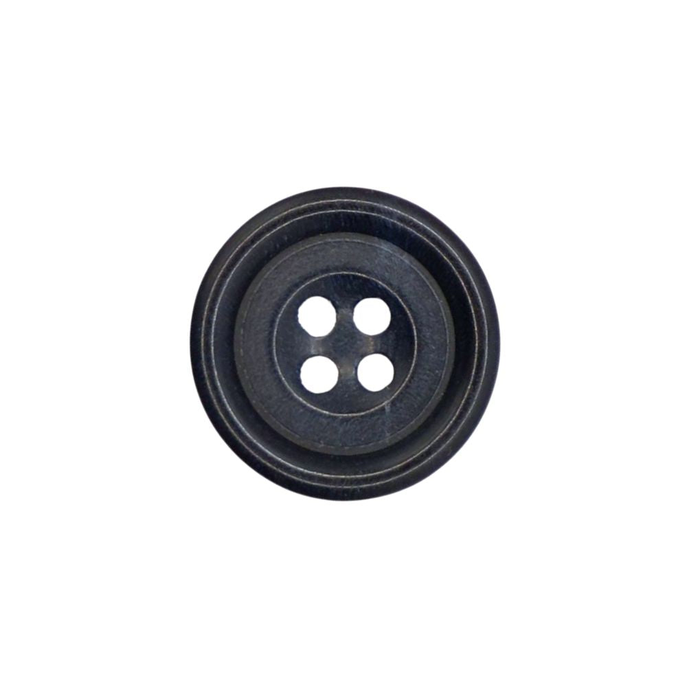 Col Navy Polished 4 hole (P4) Horn Button 45L