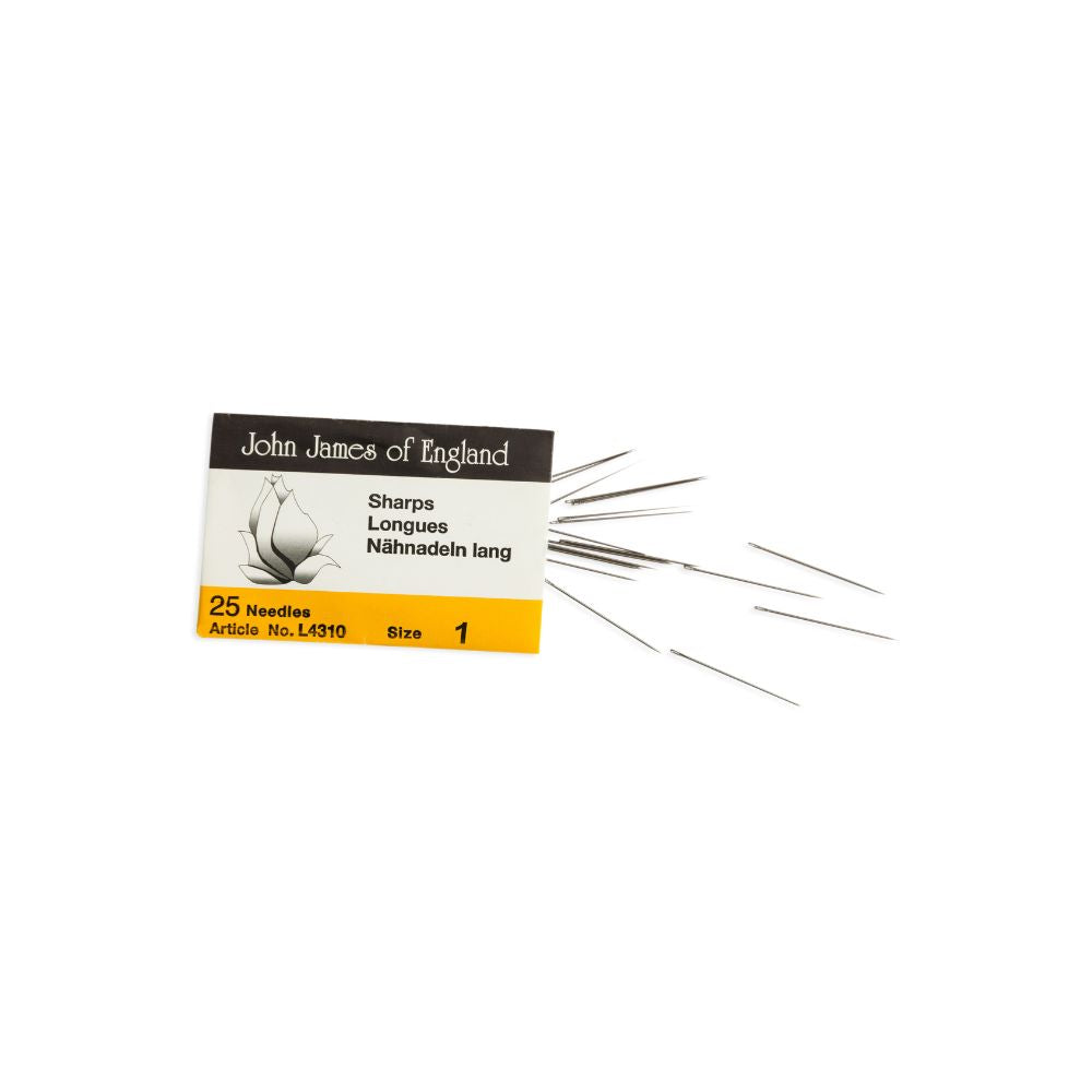 Sharps Needles Size 1 - Pack of 25