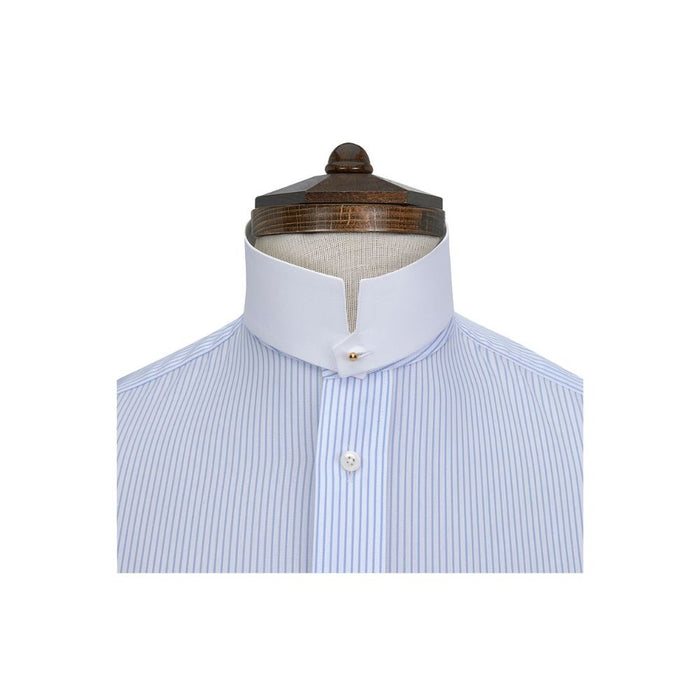 Imperial tunic shirt collars in sizes 14" to 18", made to order and supplied in packs of 6, ideal for traditional and formal shirting.