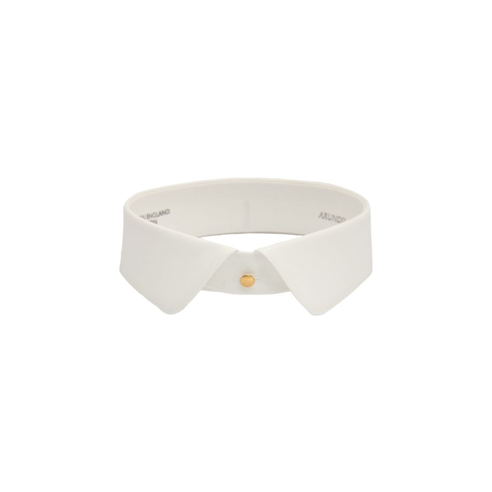White Arundel tunic shirt collar in size 16", made to order and sold in a single pack, suitable for formal or traditional shirting.