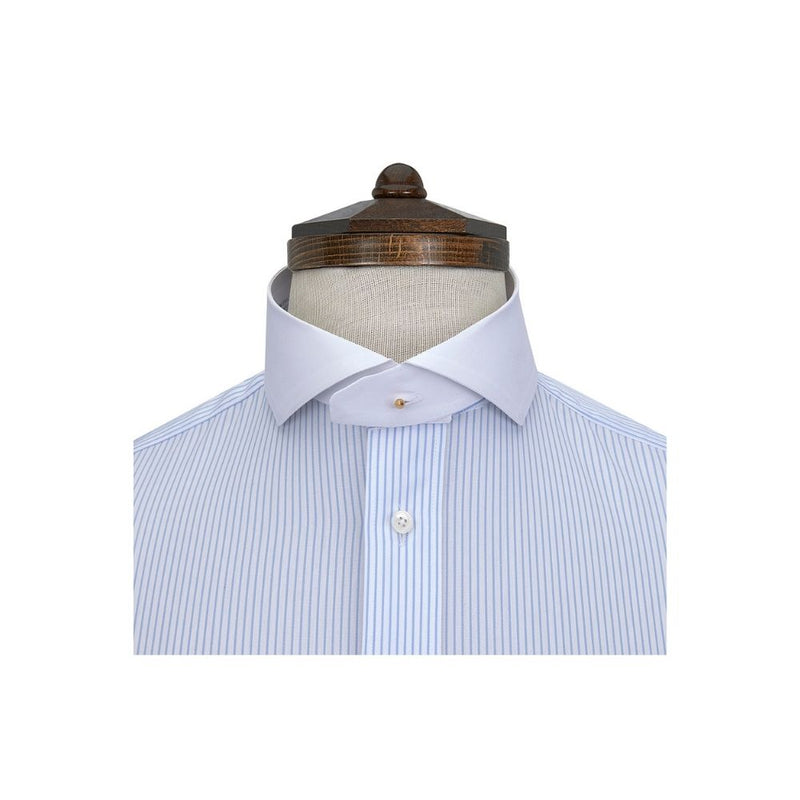 Cameron tunic shirt collar in size 16", made to order and sold in a single pack, suitable for formal and traditional shirting.