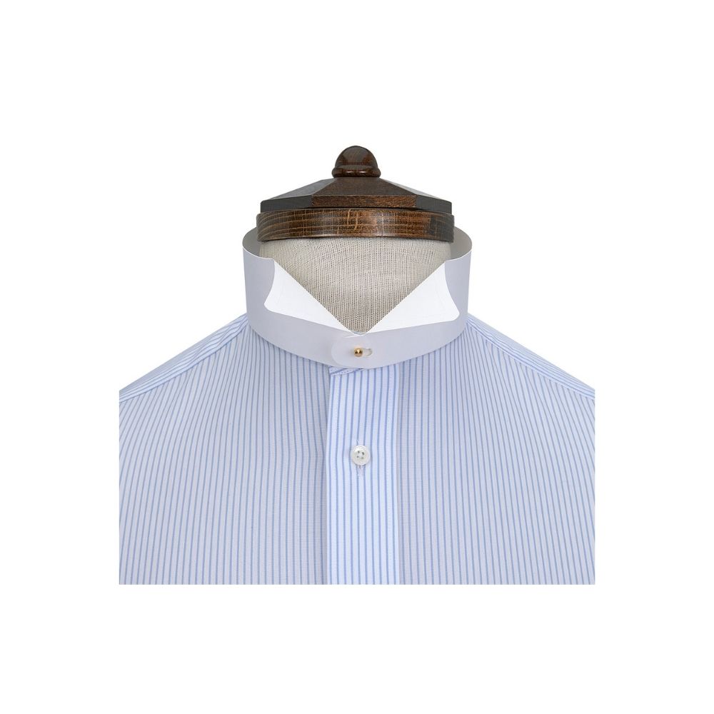 Grafton tunic shirt collars in sizes 14" and 16", made to order and sold in packs of 1, suitable for formal and traditional garments.