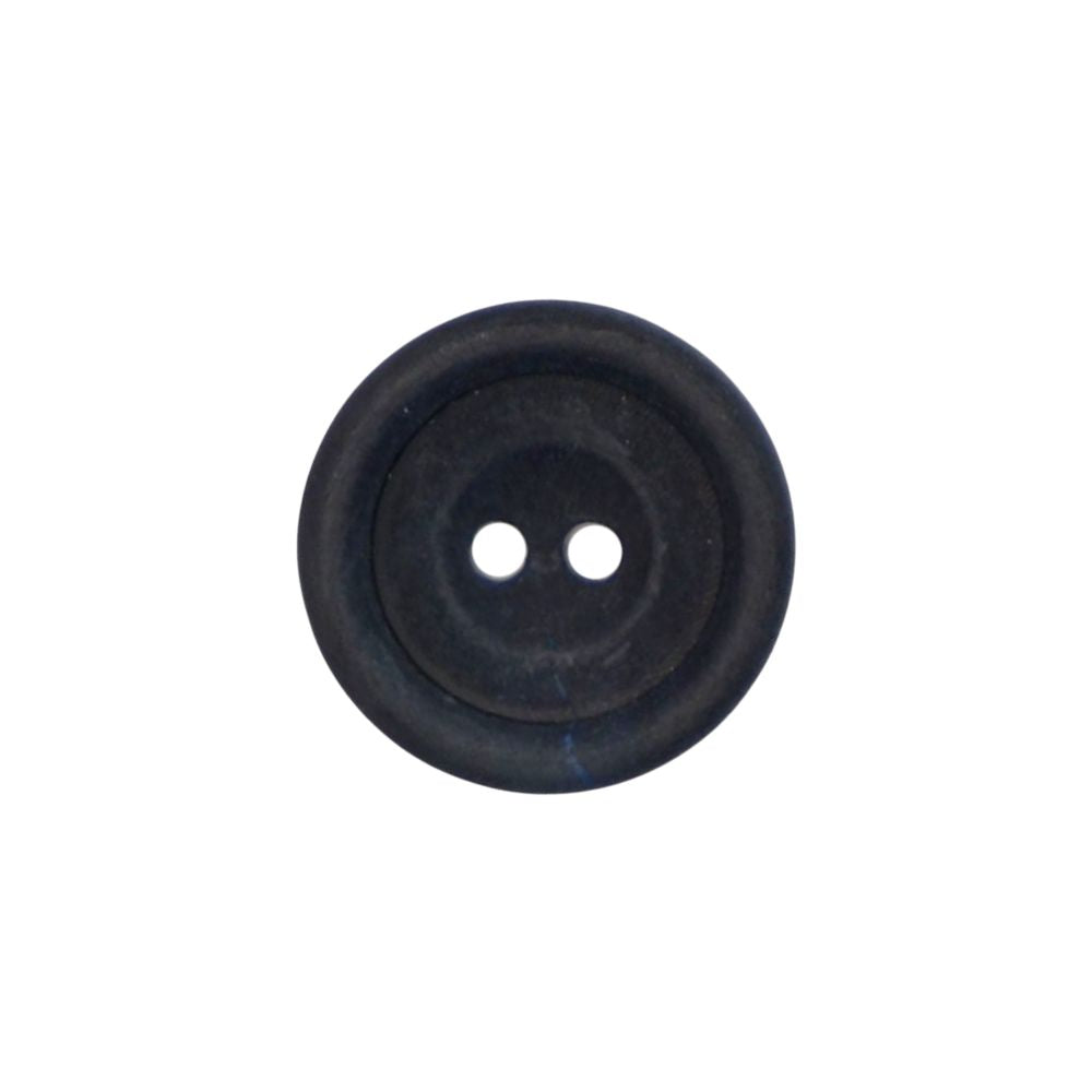 Col Navy Unpolished 2 hole (UP2) Horn Button 30L