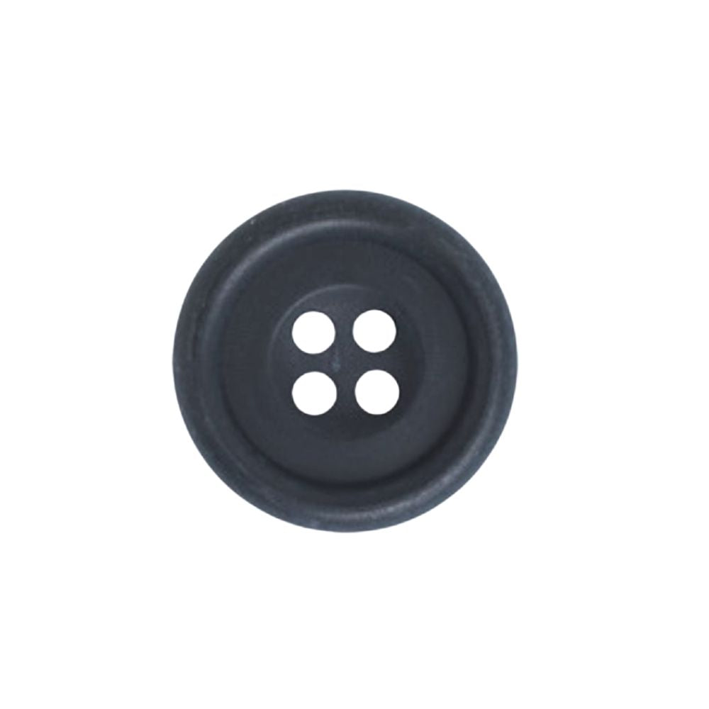 Col Navy Unpolished 4 hole (UP4) Horn Button 23L